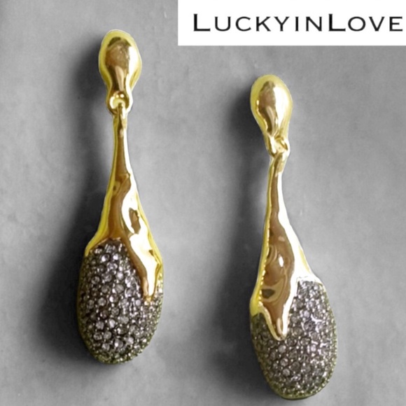 ALEXIS BITTAR • Solanales Drippy Pavé Crystal Teardrop Articulated Drop Earrings - Picture 14 of 14